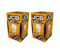 Jcb Led A60 470Lm Opal 6W Light Bulb E27 3000K White (Pack Of 2)