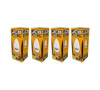 Jcb Led C37 E14 Candle Light Bulb Cool White (6W) (Pack Of 4)