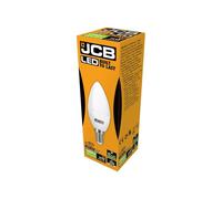 JCB LED Candle 250lm Opal 3w Light Bulb E14 2700k in White JCB White