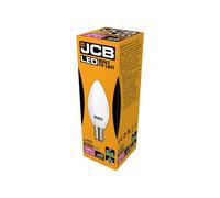 JCB LED Candle 470lm Opal 6w Light Bulb B15 2700k in White JCB White