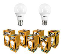 JCB LED GLS Bulbs (6w=40w 10w=60w 15w=100W) LAMP BC B22 ES E27 3000k / 6500k (6w - B22 Bayonet Cap - 3000k Warm White - x4)