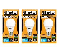 JCB LED GLS Bulbs (6w=40w 10w=60w 15w=100W) LAMP BC B22 ES E27 3000k / 6500k (6w - E27 Screw - 3000k Warm White - x3)