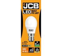 JCB LED Golf 470lm Opal 6w Light Bulb B22 2700k in White JCB White