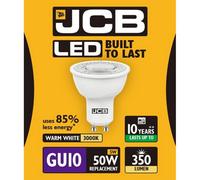JCB LED GU10 5w Light Bulb Cap 350lm 3000k Warm White JCB White