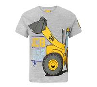 JCB Live 2 Dig Boy's T-Shirt (3-4 Years) Grey