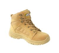 Jcb Loadall Safety Work Boots Tan Honey - Size 3