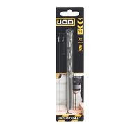 JCB Masonry Drill Bit 10 x 150 mm - Precision Ground Flutes, 135 Degree Tip Angle - Exceptional Durability Carbon Steel - 3 Year Standard Warranty