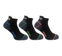 JCB - Men's Black Cushioned Breathable Trainer Liner Socks (3 Pairs)