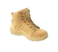 JCB Mens Loadall Honey Leather Steel Toe Cap Midsole Classic Safety Work Boots