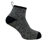 JCB - Mens Lowcut Thermasock Work Socks | Grey & Black | 1 pack | U.K. Size 6-8.5 | Thermal Winter Warm Socks
