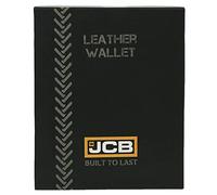 JCB - Mens RealLeather Wallet RFID Wallet Coin Purse ID Holder Zip Wallet (Large, Black)