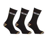 JCB Socks - Outdoor Activity Socks Men's - Men's Socks - Boot socks - Men's Work Socks - 3 Pack - Work Socks - UK 6-8.5 (as8, numeric, numeric_6, numeric_8_point_5, regular, regular, Black)