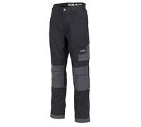 JCB - Mens Work Trousers - Workwear Trousers - Cargo Trouser Men - Trade Plus Rip Stop Trousers - Regular Leg - Black/Grey - Size 38