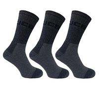JCB - Outdoor Advantage Socks - Hiking - 3 Pack - Grey - UK 6-11 EUR 39-46