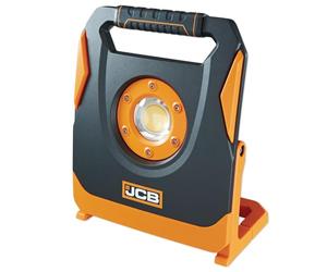 JCB Powerful, Robust Rechargable Site Light, KONNECT 4500 Lumen Brightness Work Light. Power Tool Battery Adaptor, IP65 Waterproof, Built in USB Power Bank | JCB-SL-KONNECT4500