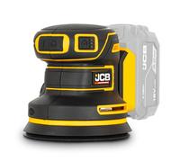 JCB Pro 18V Brushless Orbital Sander 125mm, Variable Speed, Dust Protected, Includes 4X Mesh Sanding Sheets & Dust Bag (Bare Tool)