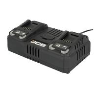JCB Pro 18V Dual Port 2×4.5A Fast Charger with Additional USB & USB-C Ports - Compatible with JCB Cordless & Professional Tools - 2-Year Warranty