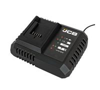JCB Professional 18V 9A Super Fast Charger for JCB 18V Lithium-Ion Batteries High-Speed Pro Charging with LED Indicators - 2 Years Warranty