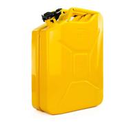 JCB Professional Jerry Can 20L, Fuel and Liquid Portable Container, Sturdy Steel Metal For Flammable Substances Like Petrol And Toxic Materials For Cars Trucks Motorcycle
