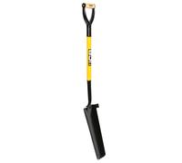 JCB 400 x 180 /110mm Blade Grafting Spade - Newcastle Style - Drain Master - Professional Solid Forged, Long Handle, Site and Gardening Tools - For Home Improvement