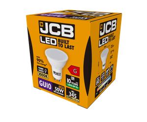 JCB S10963 GU10 Spot LED Bulb 4.9W 345lm Warm White 3000K