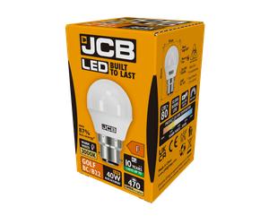 JCB S10969 B22 BC Golf LED Bulb Opal 4.9W 470lm Warm White 3000K