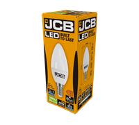 JCB S10982 E14 SES Candle LED Bulb Opal 4.9W 470lm Daylight 6500K