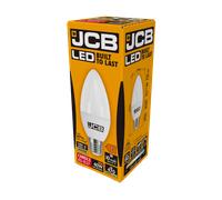 JCB S10983 E27 ES Candle LED Bulb Opal 4.9W 470lm Warm White 3000K