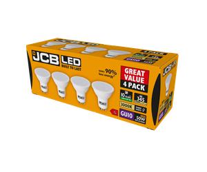 JCB S15147 GU10 Spot LED Bulb 4.9W 345lm Warm White 3000K (4 Pack)