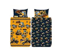 JCB Single Duvet Cover - My 1st JCB Joey Design - Official Reversible Bedding Set - Polycotton