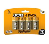 JCB Super Alkaline Batteries C Size 1.5V LR14 MN1400 Pack of 4