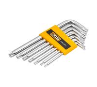 JCB TORX L-Key Set, 7 pcs T10-T40 Steel Allen Key | JCB-5071
