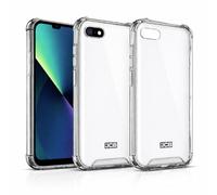 JCB Toughcase for iPhone 16e / iPhone 17e - Clear Rugged Shockproof Protective Case, 1.2m Drop Protection, Slim Anti-Slip Design, Raised Edges, Wireless Charging Compatible
