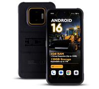 JCB Toughphone E50 Rugged Smartphone 5G Android 16 | 6GB RAM 128GB, NFC | 5000mAh Battery, 50MP Camera, Wireless & Fast Charging | Dual SIM + eSIM | IP68 IP69K Waterproof, MIL-STD-810H Shockproof