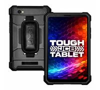 JCB Toughphone MAX T1 Rugged 8 Inch 4G Tablet Phone Android 16, 12,000mAh Battery, 6GB RAM 128GB Expandable 1TB, Dual Nano SIM LTE, IP68 Waterproof, MIL-STD-810H Industrial Device