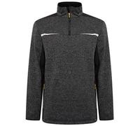 JCB Work 1/4 Zip Jumper Elmhurst II Grey Marl Men's M