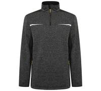 JCB - JCB Workwear - Work Jumpers for Men - Elmhurst II 1/4 Zip Jumper - Grey/Black Sweatshirt, Size XXX-Large