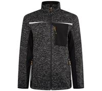 JCB Work Jumper for Men Essington Full-Zip Grey Marl Size XX-Large
