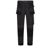 JCB Workwear - Trade Graphite Holster Trousers for Men - Cordura Reinforced Hems & Pockets - Regular Leg (32") - Polyester/Cotton - Waist 38"