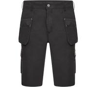 JCB - Trade Hybrid 4-Way Stretch Work Shorts - Mens Shorts Work Trousers - Cargo Shorts Men - Multiple Pockets - Holster Pockets - Black - Size: 38W