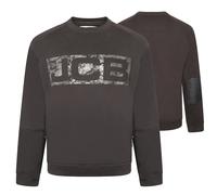 JCB Trade Logo Sweatshirt Crew Neck Pullover Work Jumper Heavyweight Side Pocket
