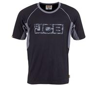 JCB Men's Trade T-Shirt Black/Grey Large