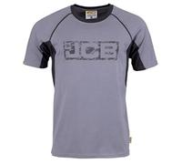 JCB Men's T-Shirt Trade - Grey/Black - Size S