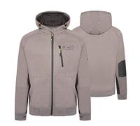 JCB - Trade Work Hoodie, XXX-Large - Made with 80% Cotton & 20% Polyester - Hoodies for Men Branding Details - Mens Clothes - Cordura Fabric Elbow Patches - 320gsm - Grey