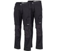 Jcb Twin Pack Essential Cargo Work Trousers Black - 44R