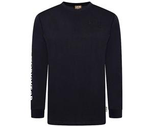 JCB Workwear Banner Long Sleeve Tshirt Navy 3XL JCBBT/DN-X3L