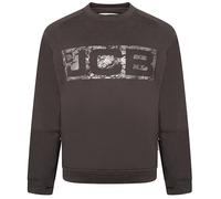 JCB - Trade Crew Sweatshirt, Small - Made with 80% Cotton & 20% Polyester - Men's Jumpers Branding Details - Cordura Fabric Elbow Patches - Mens Clothes - 320gsm - Black