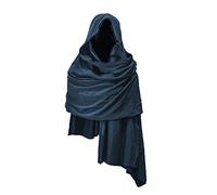 JCBFUME Cowl Hood Scarf Rogue Hood Medieval Cloak Renaissance Costume Men Neck Warmer Hooded Cape Hat Cyberpunk Accessories, Multicolor