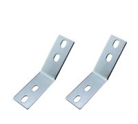 JCBIZ 2PCS Aluminum Alloy 135 Degree Angle Bracket Slotted Corner Brace for Post Beam Connectors, (50134-AAPSP-L162-2)