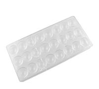 JCBIZ Chocolate Mold 24-Grid Semi-Sphere Shapes Clear Acrylic Chocolate Maker DIY Candy Mould